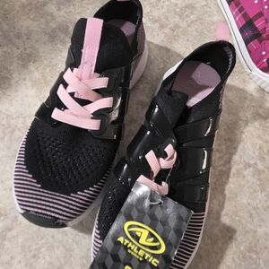 Athletic Works Women's Black and Pink Athletic Shoes
